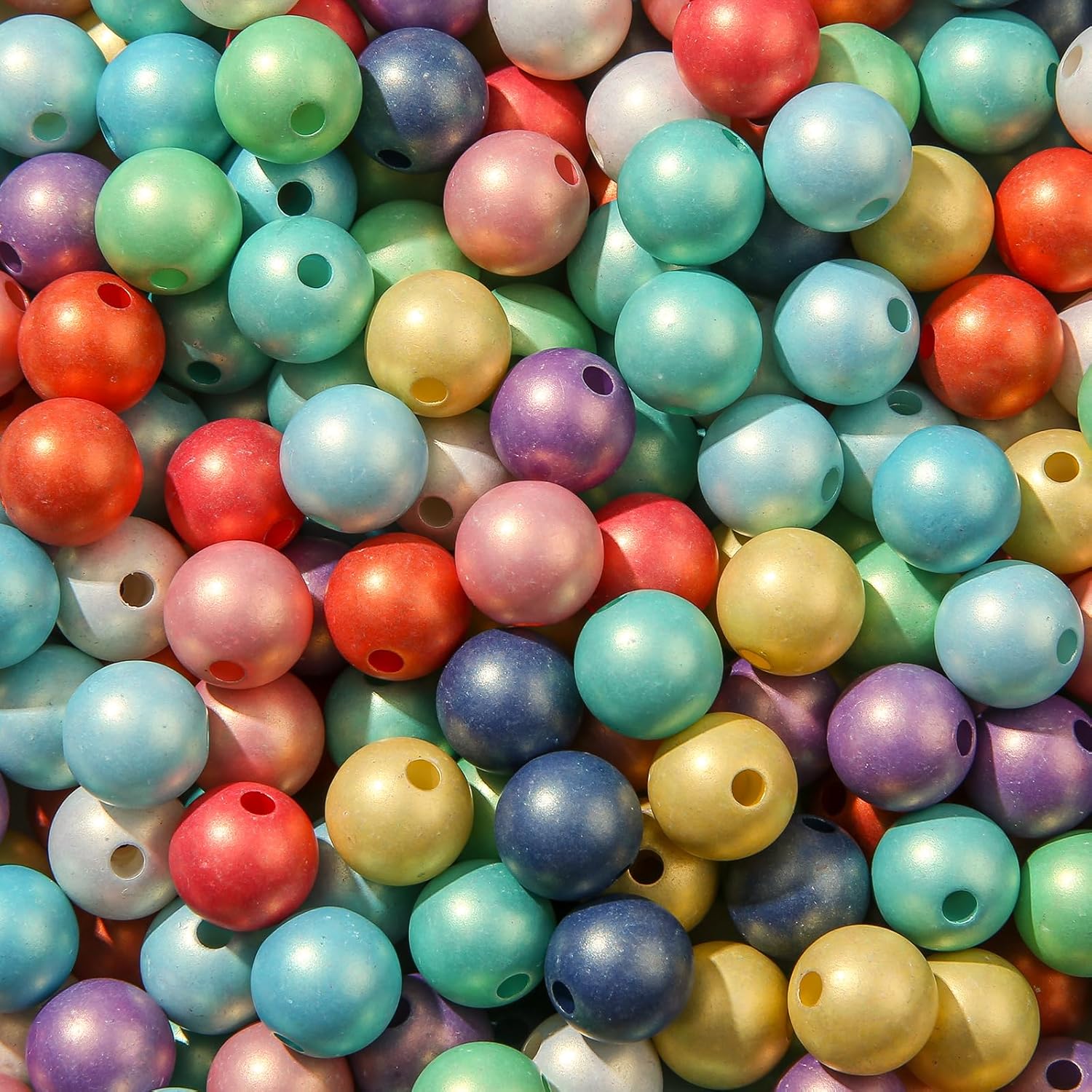 12mm Acrylic Beads 250pcs ab Color Bead Assorted Colors Round Bubble Beads for DIY Craft Jewelry Necklace Making (Macaron Color) - Image 6