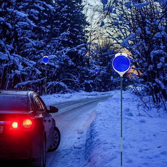 8 Piezas Marcadores Reflectantes para Entrada 48 Pulgadas miniatura 7