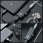 HIDIZS S8 Pro Robin Dongle Portable DAC USB C, SE 3.5mm, BAL 4.4mm, Double 32-bit DAC Chip, contrôle de volume, câble de type C, USB-A pour Type-C, Assistance Windows Mac Android iOS Système