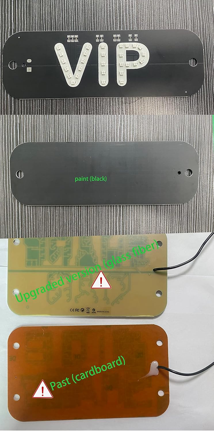 VIP Sign - Green Neon Lights, Lounge Decor with DC12V USB Car Charger Inverter for Bar, Hotel, Cafe, Rideshare Driver
