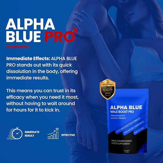 ALPHA BLUE Ginseng and Maca Tablets 100 mg - 30 Count - Herbal Food Supplement - Made in UK