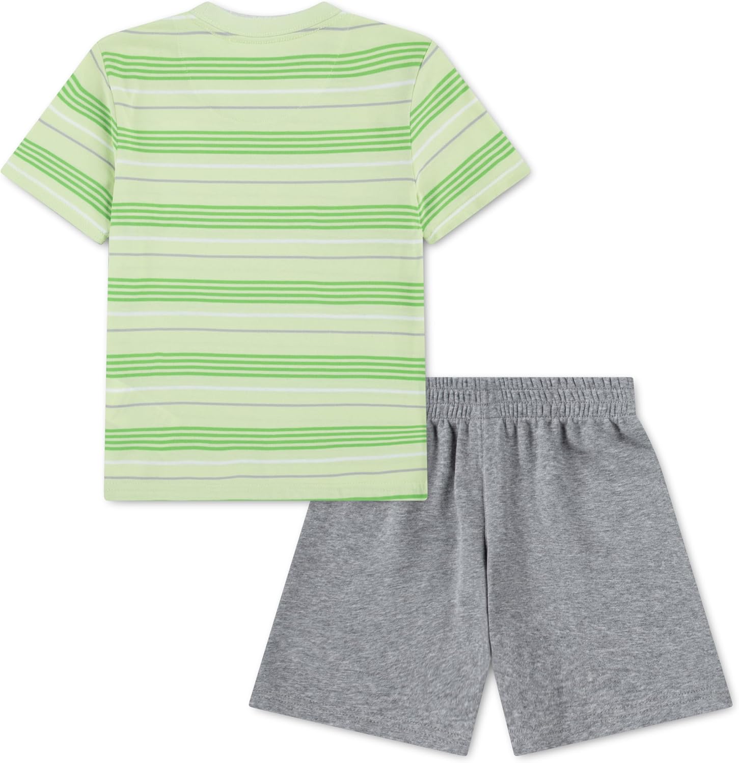 Nike Boys' Striped Sportswear Club T-Shirt and Shorts 2-Piece Outfit Set