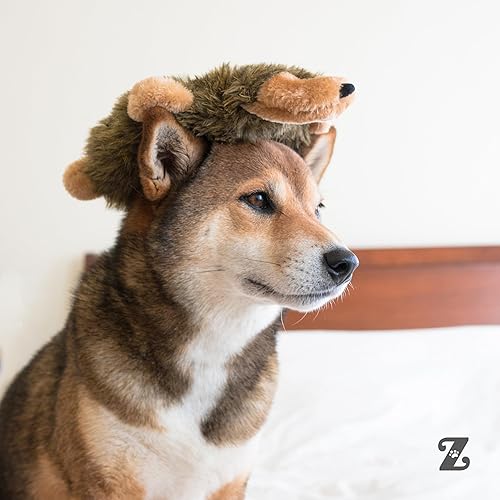 Miniatura 6 de ZippyPaws - Loopy - Juguete de peluche chirriante sin relleno para perros pequeños y medianos - Lobo