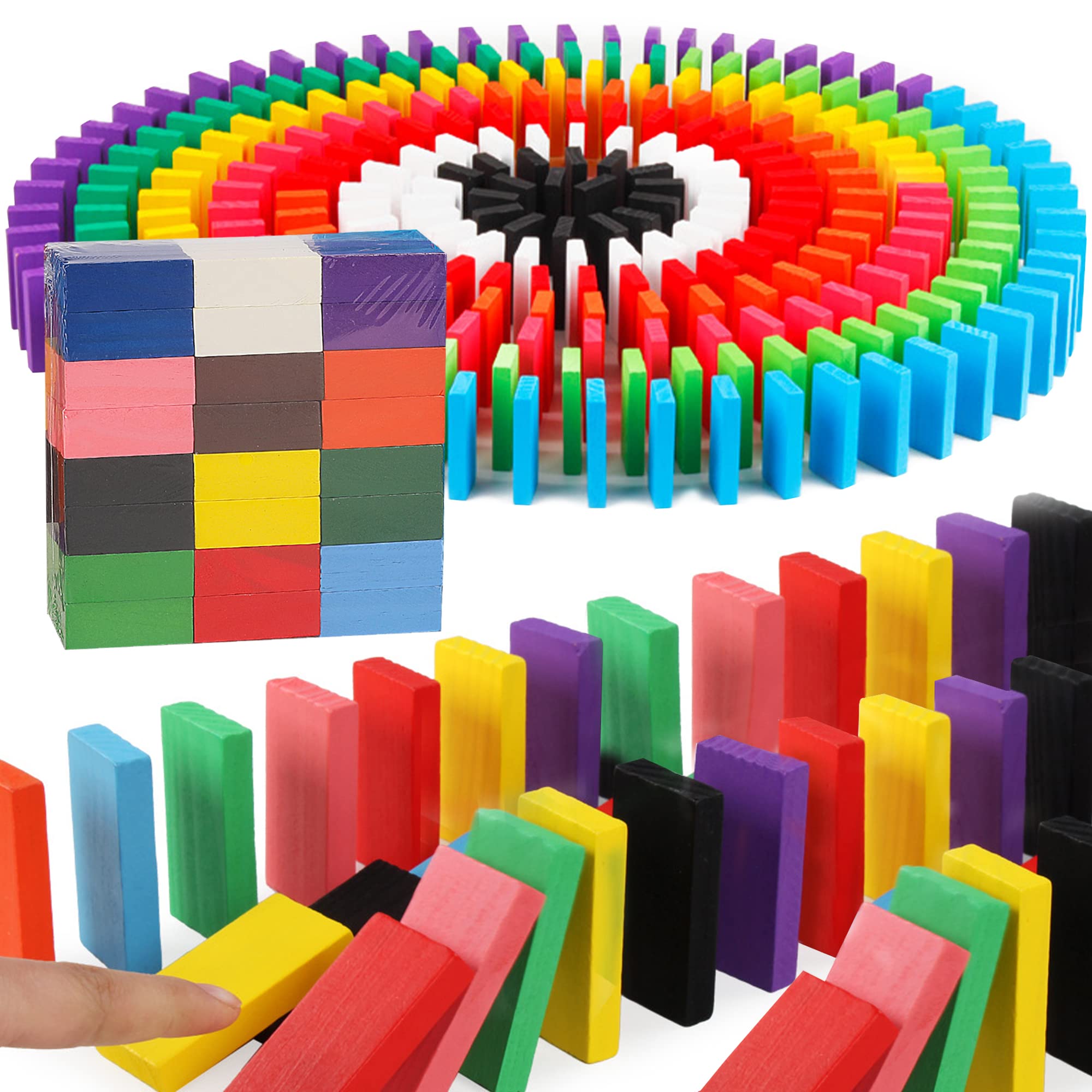 Amazon | ドミノ倒しAISFA 知育玩具 120 枚 カラフル こども 誕生日 6