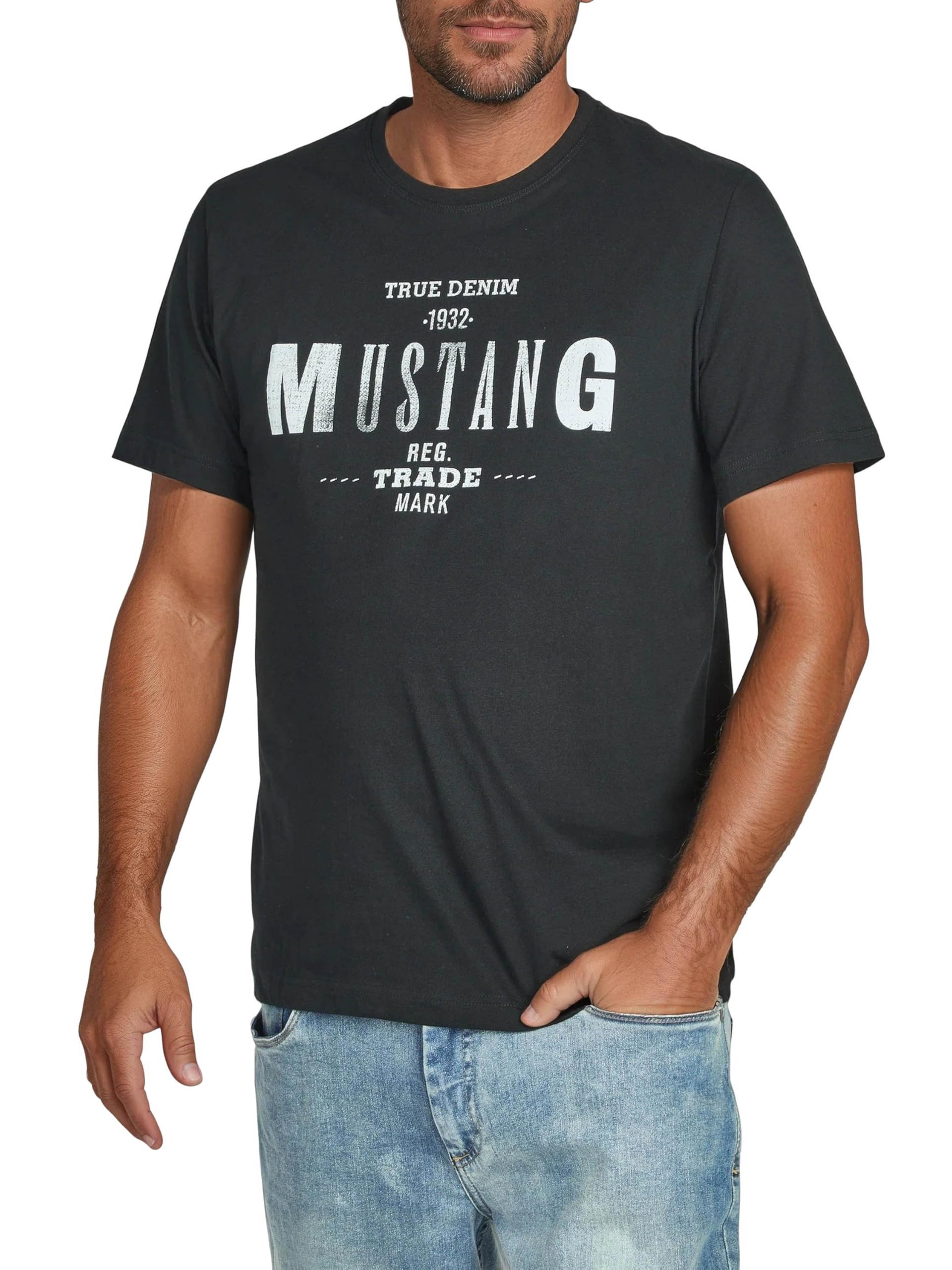 MUSTANG Męski t-shirt Alex C Print