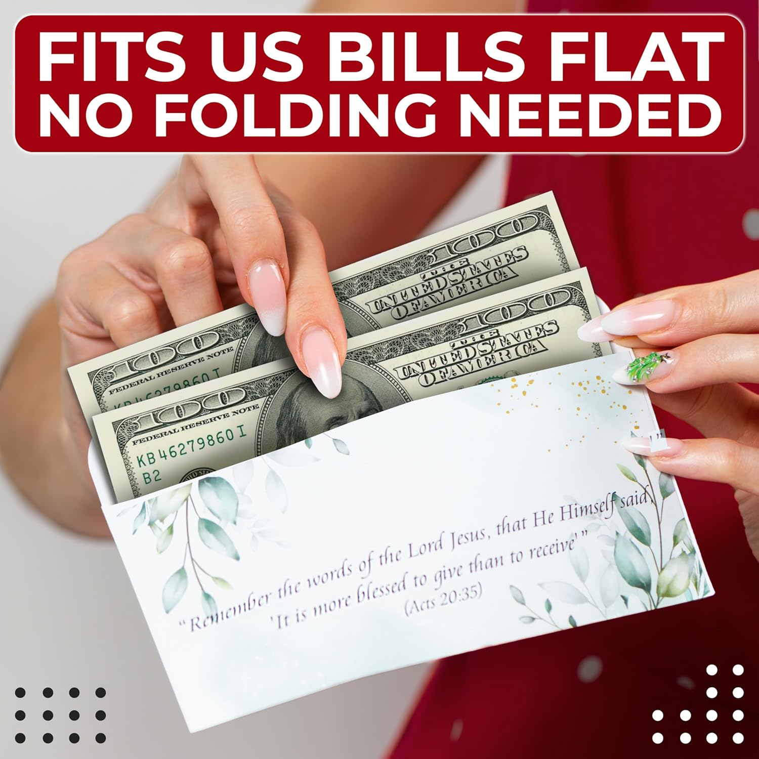 Church Offering Envelopes, 500 Count Bulk Box Cash and Tithe Envelopes for Church Donations
