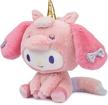 GUND Sanrio My Melody Unicorn Plush Toy, Premium Stuffed Animal for Ages 1 and Up, Pink, 9.5
