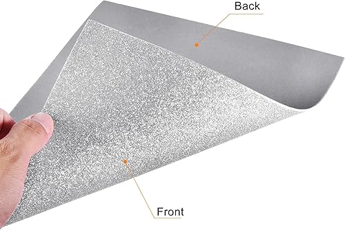 Miniatura 4 de uxcell Hojas de espuma EVA con purpurina plateada de 11 x 8 pulgadas, 0.079 in de grosor para manualidades, proyectos de bricolaje, 24 unidades
