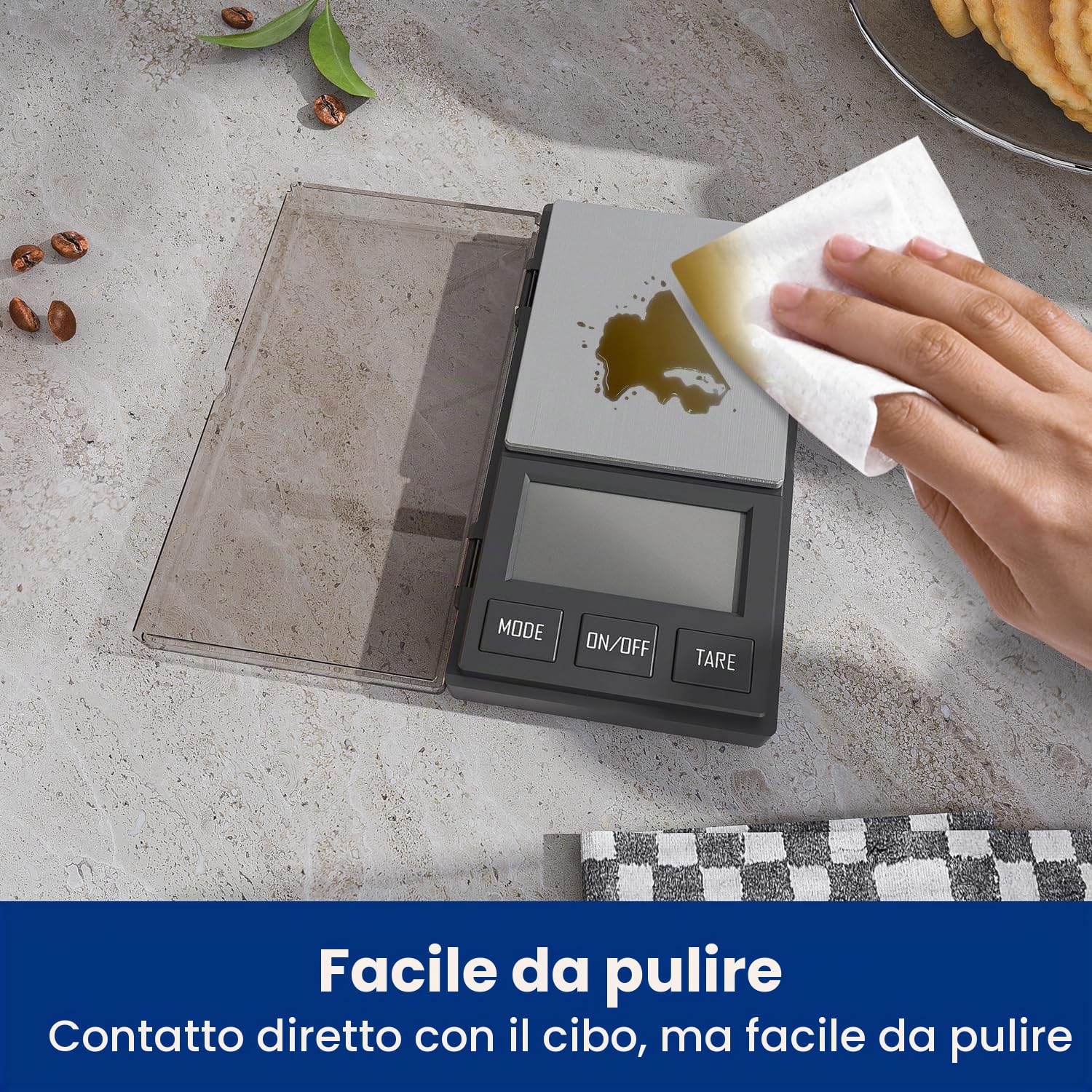 Bilancia di precisione, 1000 g/0,01 g bilancino precisione per oro, mini bilancia portatile, balance de monnaie 5 unità di misura, bilancia in grammi, bilancia d'oro, bilancia per gioielli
