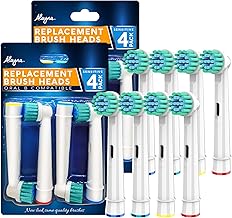 Replacement Brush Heads Compatible with Oral B- Sensitive Gum Care Electric Toothbrush Heads - Pk of 8 Generic Sensitive Brushes- Fits Oral-b Braun 7000, Pro 1000, 9600, 500, 3000, 8000 Clean