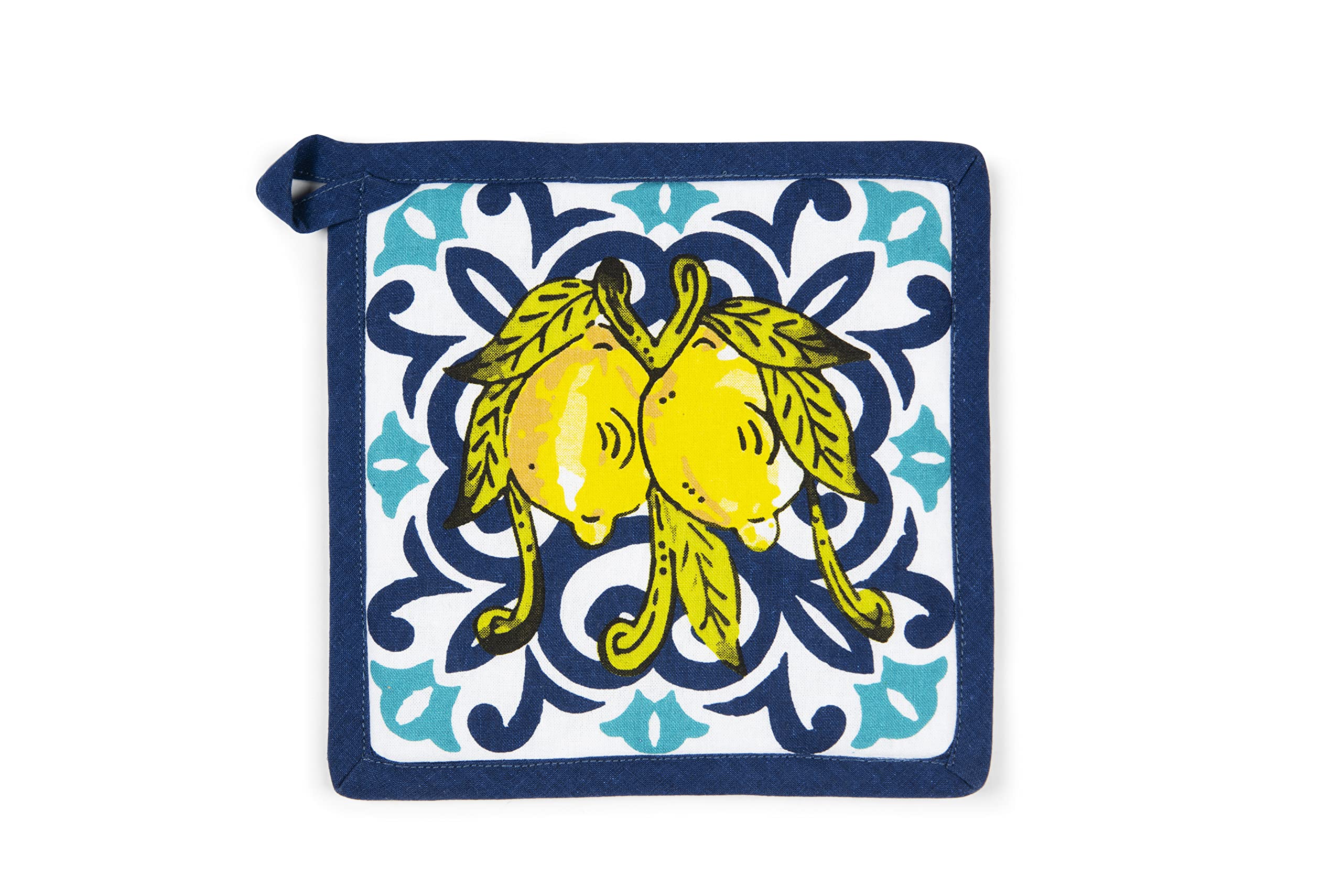 Excelsa Amalfi Kitchen Pot Holder, Cm. 20 x 20, Lining 100% Cotton, Polyester Padding