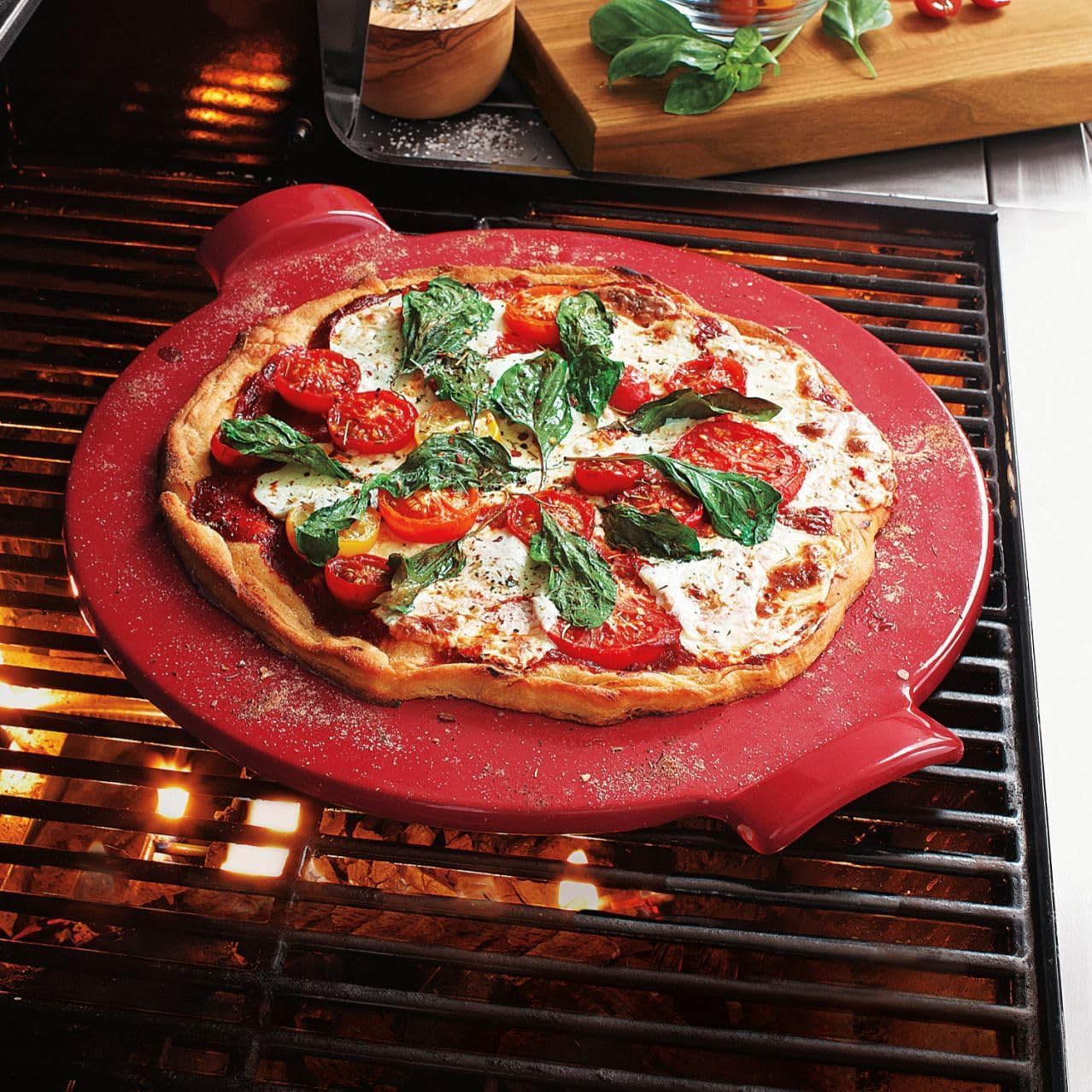 Emile Henry Made In France Flame Individual Pizza Stone 10", Figue