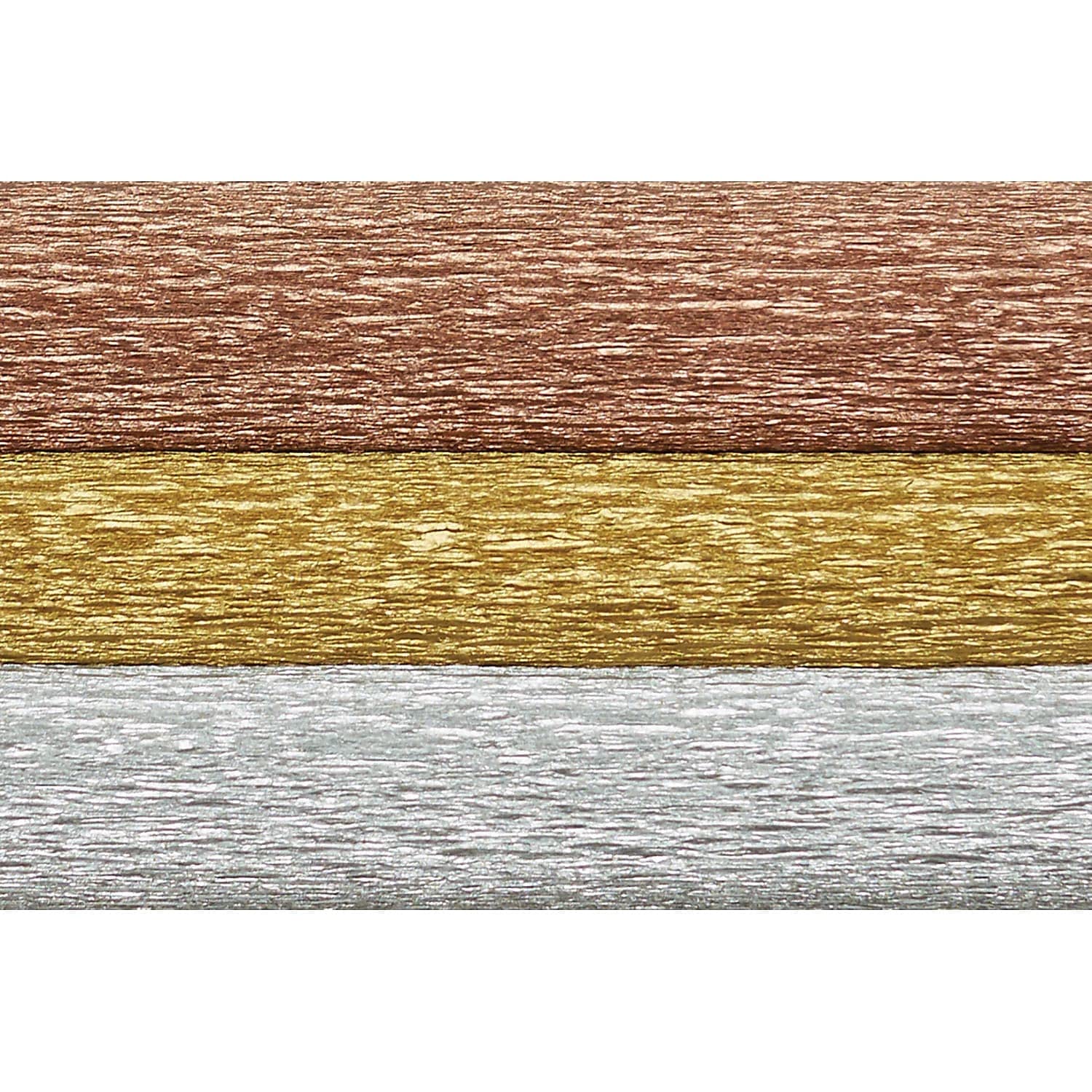 Lia Griffith Rouleau de papier crépon métallique, 10,7 m², couleurs assorties