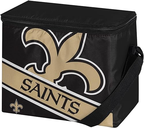 Miniatura 8 de FOCO NFL Unisex-Adult NFL Team Big Logo Stripe 6 Pack Coolers