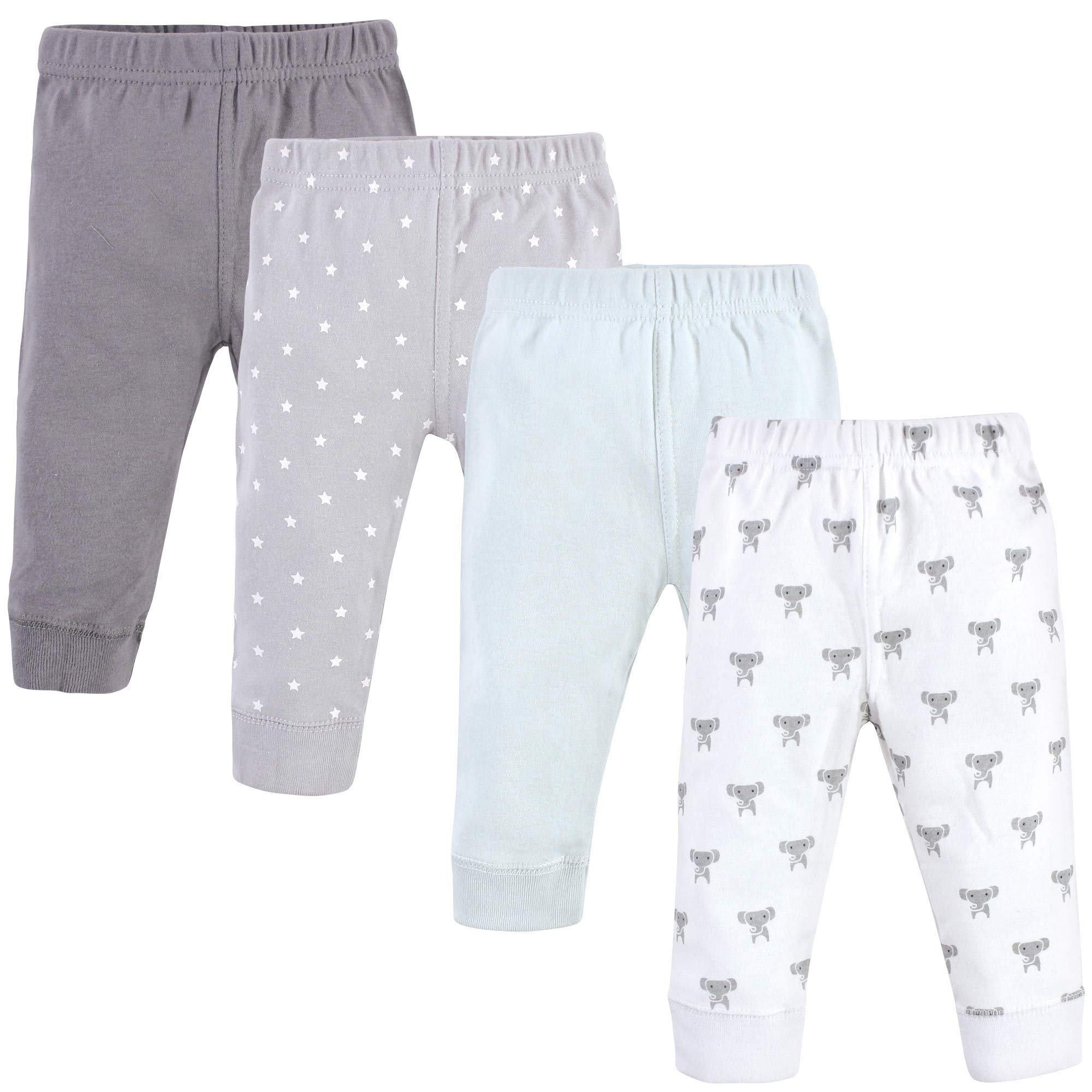 Hudson Baby Chłopcy, nowoczesny słoń, unisex bawełniane spodnie i legginsy, 4 maluchy, 4 lata
