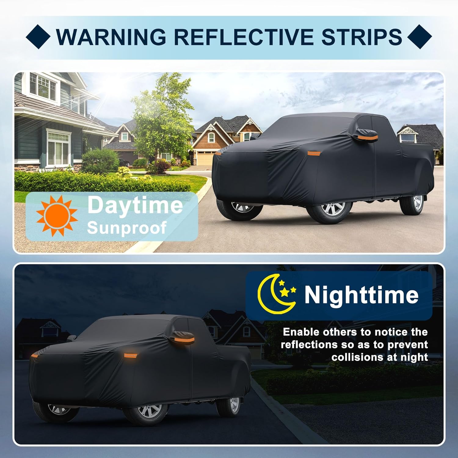 Car Cover Waterproof Custom Fit for Ford Maverick All Weather for Automobiles Outdoor Snow Sun Dust Protection Full Exterior Cover with Door Zipper