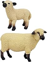 Vista 1 de Gemini&Genius Juguetes de cordero figuras de animales de granja, juego de juguetes de Shaun The Sheep. Ideal para suministros de fiesta de niños