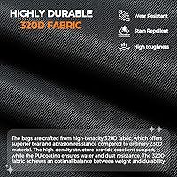 Vista 56 de BAGAIL 4 juegos/6 juegos/8 cubos de compresión para embalaje, accesorios de viaje, organizadores de embalaje expandibles (malla cuadrada, 06-beige)