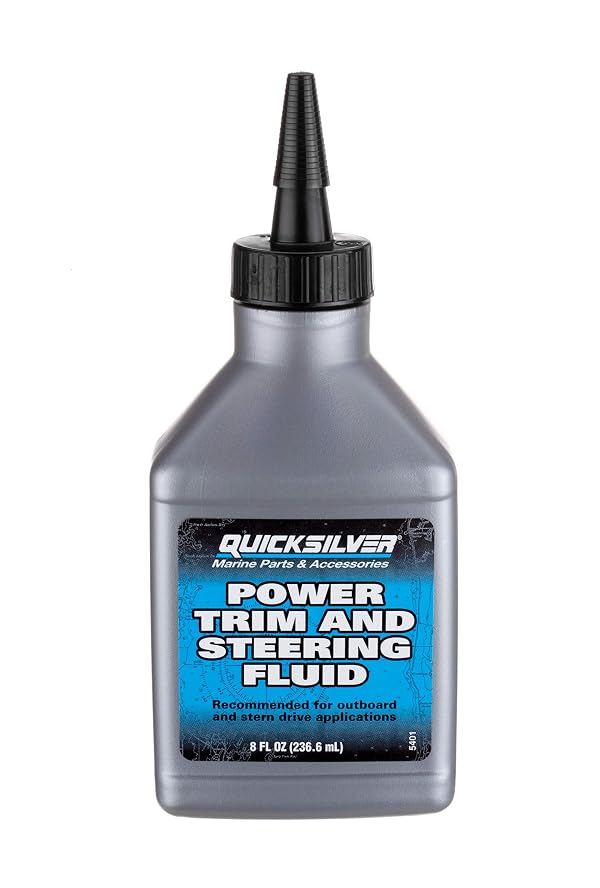 Quicksilver 858074Q01 Power Trim and Steering Fluid, 8 Oz. Bottle by Quicksilver - Used condition - CA$15.20