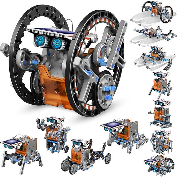13-in-1 Solar Robot Toys for Ages 8 9 10 11 12 Year Old Boys Girls, STEM Science Kits