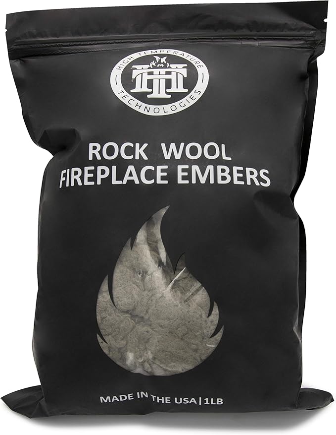 High Temperature Tech Replacement Rock Wool Embers for Gas