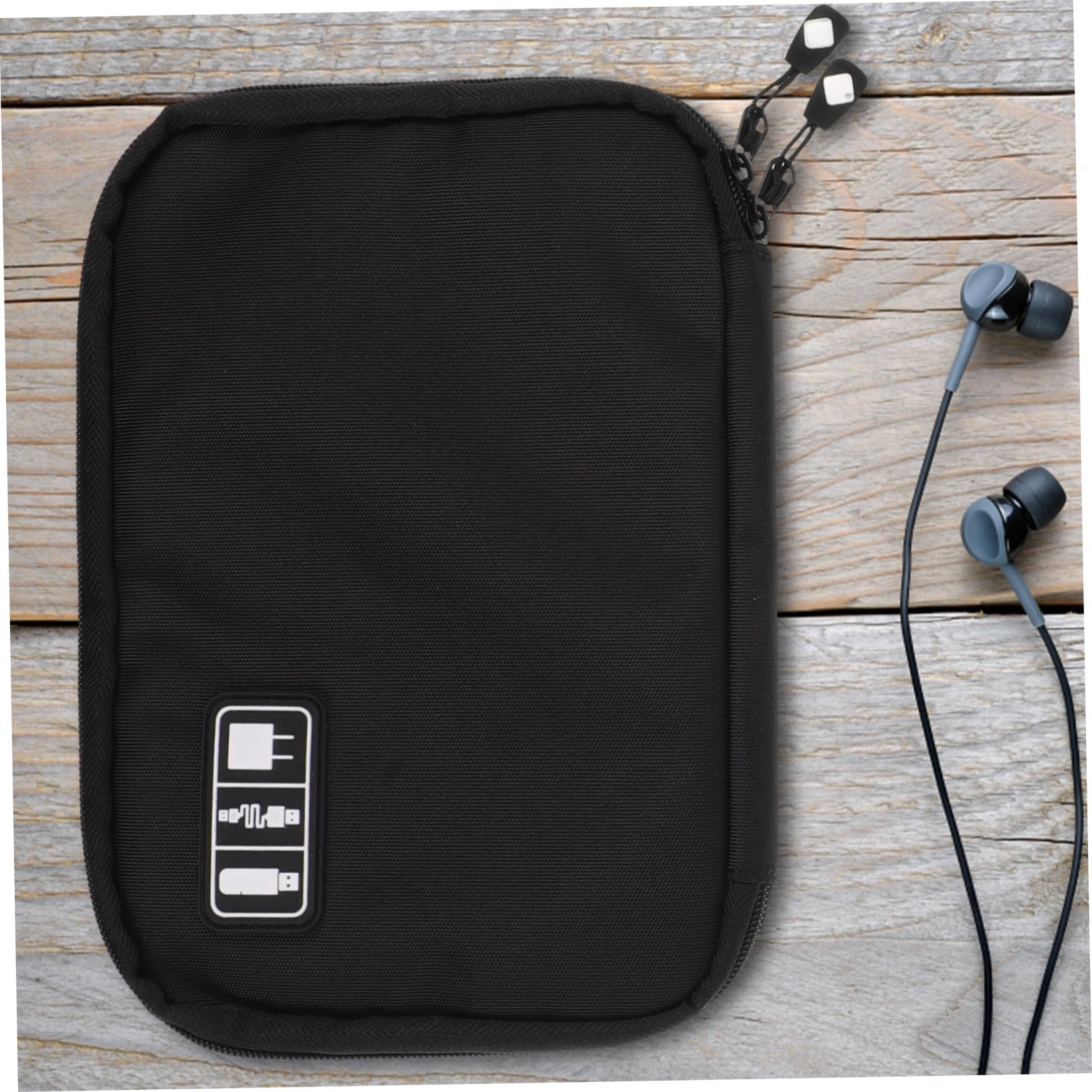 DOITOOL 3pezzi Organizer Borsa per Cavi Dati Portatile Custodia per Accessori Digitali Tasche Rete e Cerniera Borsa Organizzatore da Viaggio per Caricabatterie e Auricolari