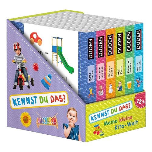 Duden 12+: Meine kleine Kita-Welt (Würfel): 6 Mini-Bücher