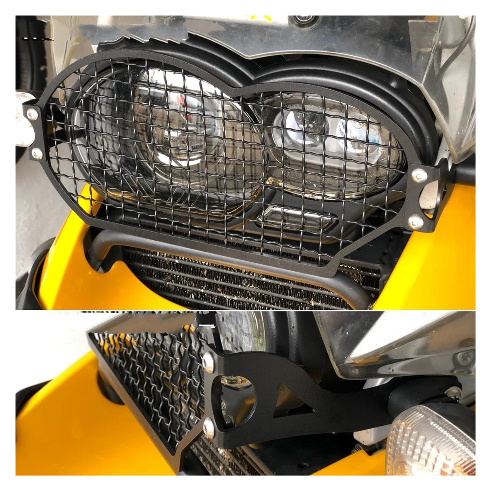 Griglia Di Protezione Per Faro Anteriore Per BMW R1200GS R 1200 GS Adv R1200GS Adventure 2004-2012 Copertura Fari Protezione(Metal-A)