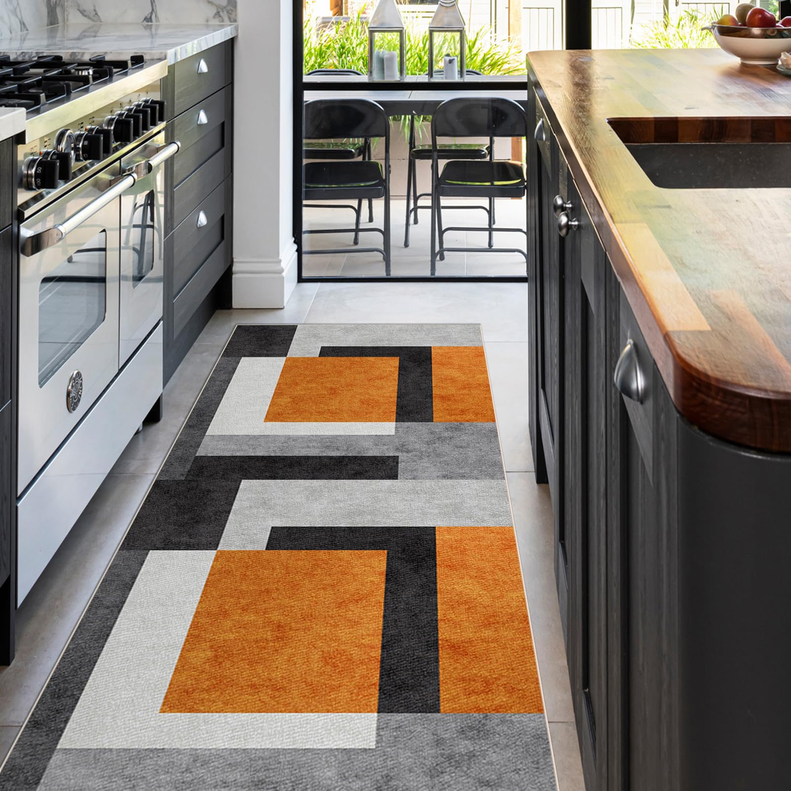 Alfombra cocina y pasillo antideslizante de 70 x 280 cm para proteger zonas de paso