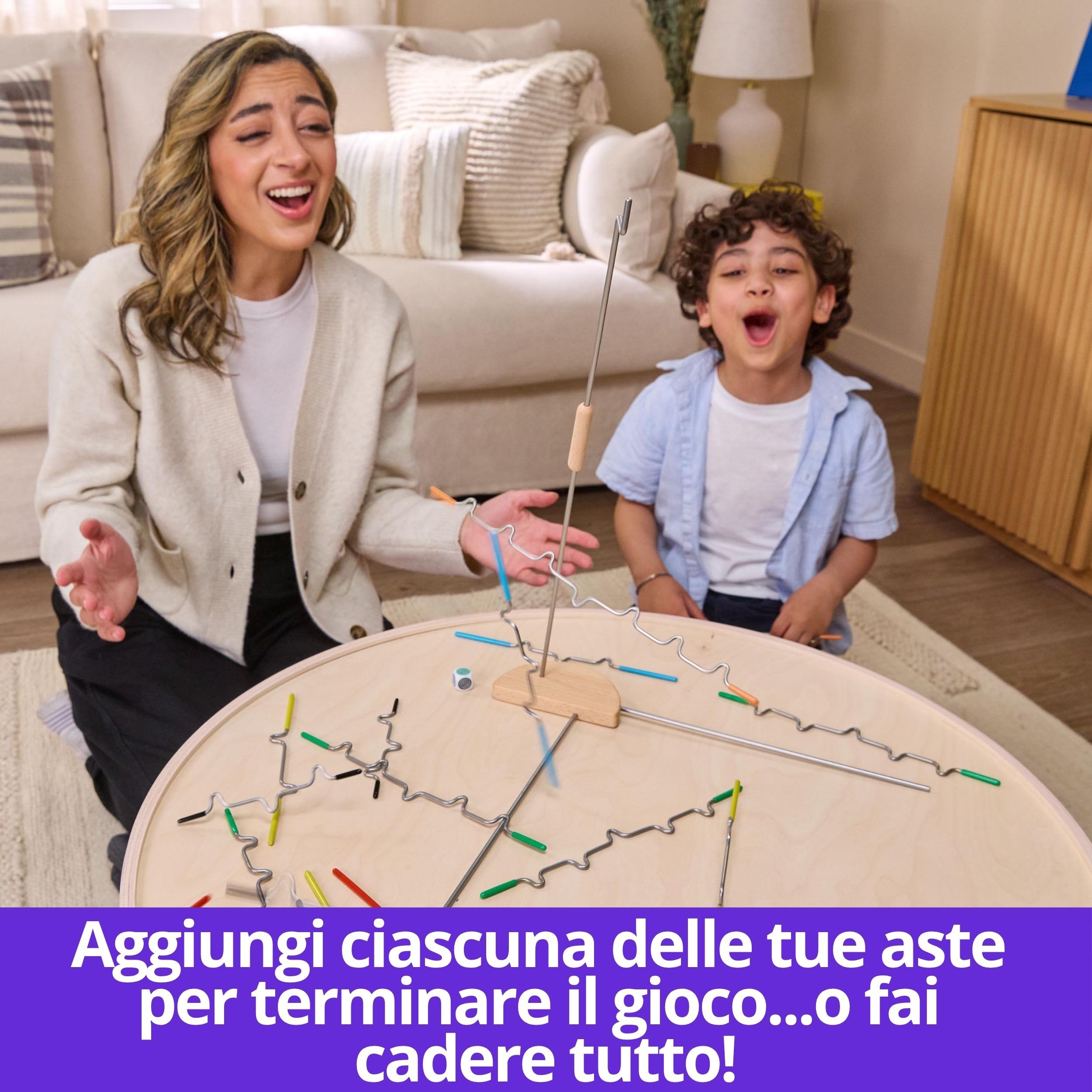Spin Master Games, Suspend, Gioco Da Tavolo per Famiglie con Torre Di Legno, Gioco educativo per Famiglie, Idee Regalo Originale, 1-4 Giocatori, 8+ Anni