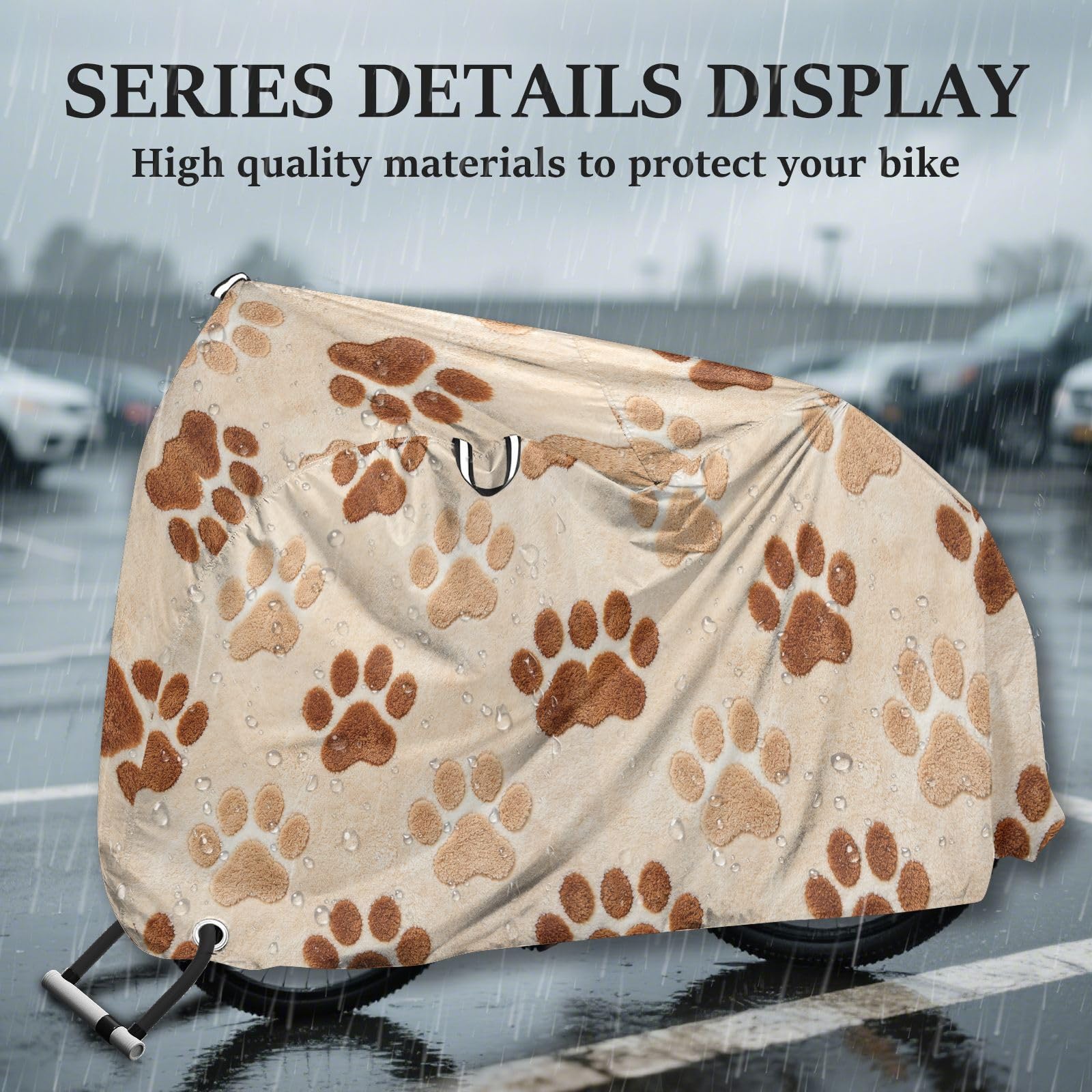 Housse de vélo en polyester imperméable, isolation thermique