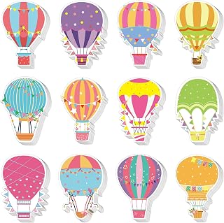 Lincia 600 Sheets Hot Air Balloon Sticky Notepads Bulk School Sticky Notes | Hot Air Balloon Party Favor Mini Notebook, Colorful Cute Self Stick Notepads for Back to School Home Office, 3.15" x 3.54"