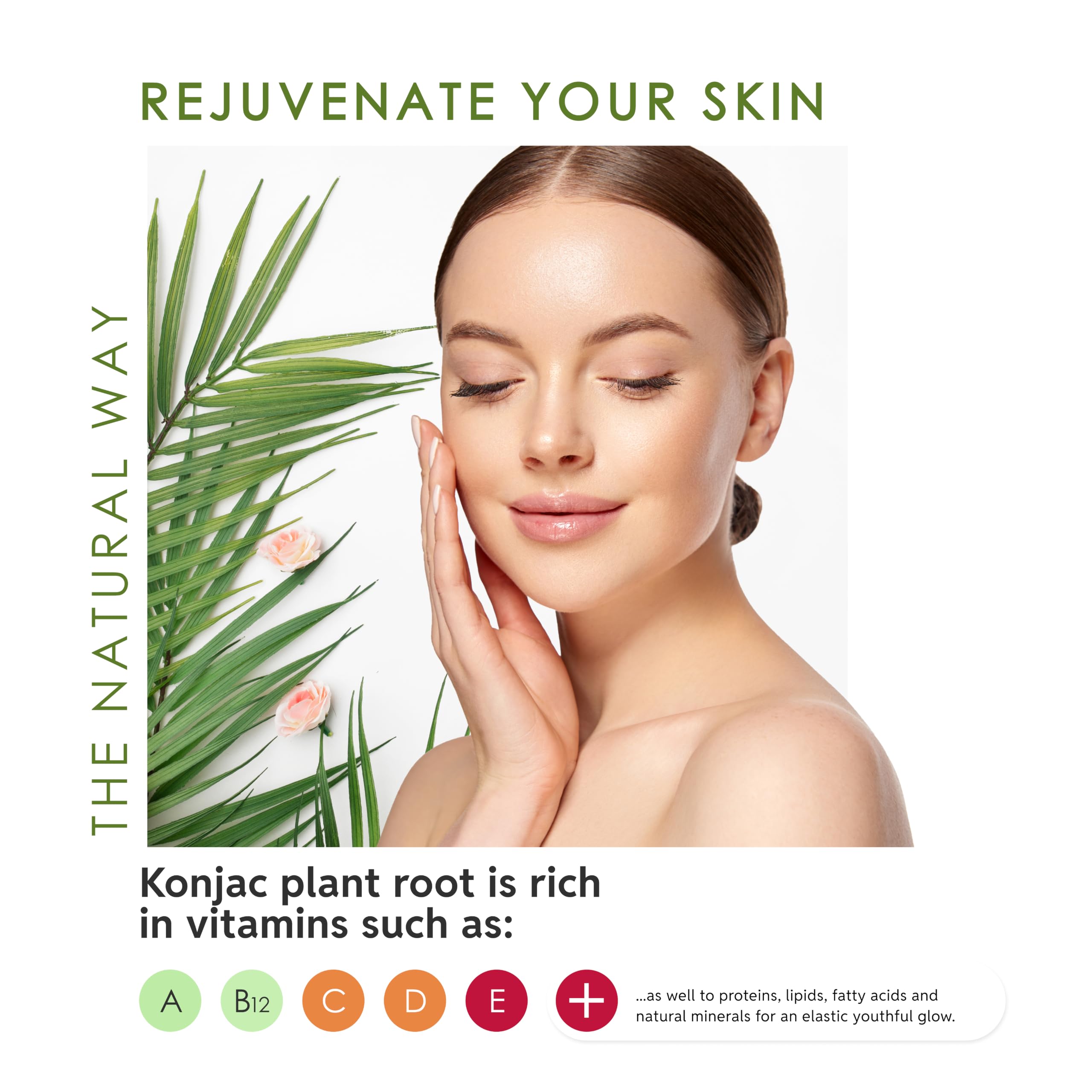 Esponja corporal exfoliante konjac
