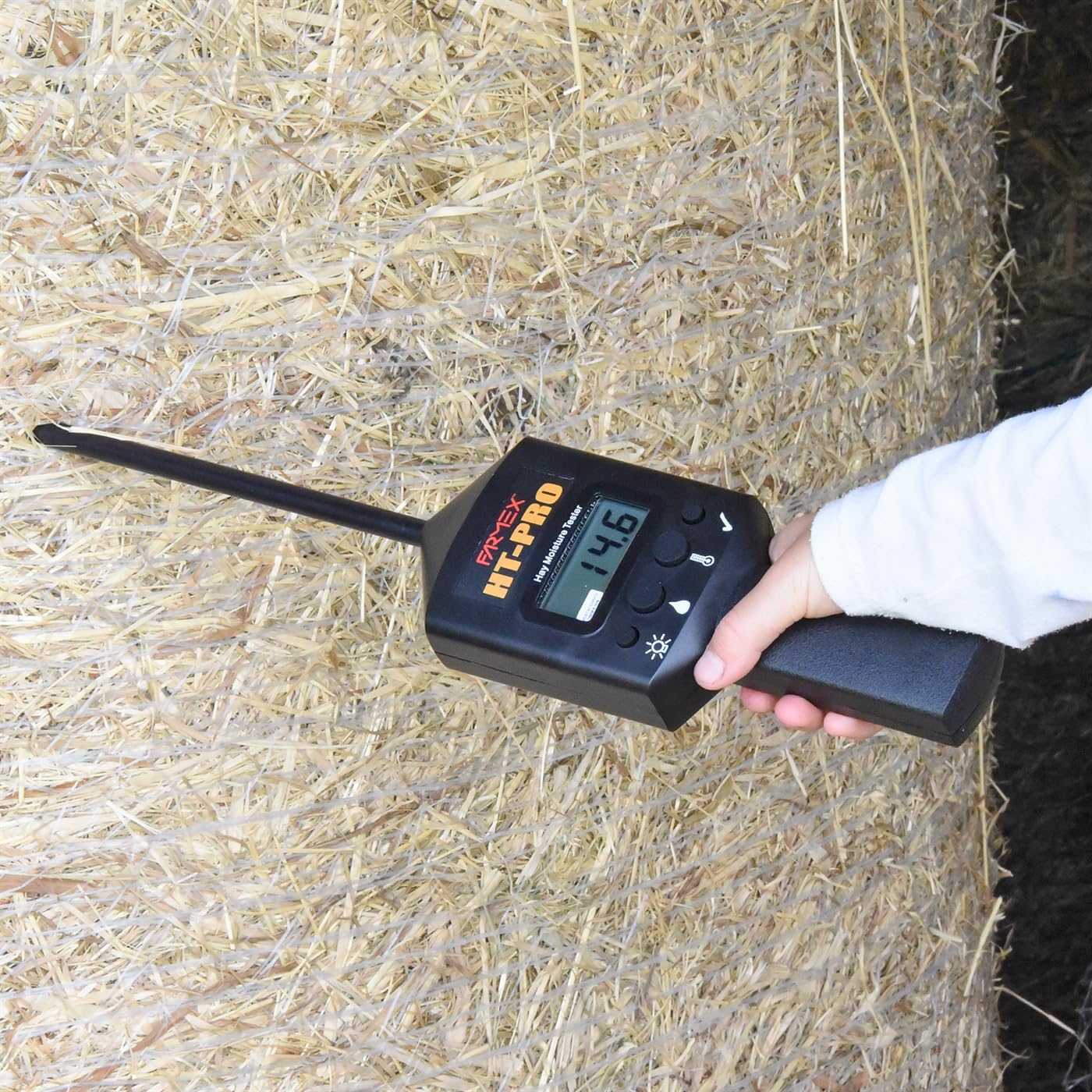 Farmex Feuchtigkeitsmessgerät für Heu und Stroh HT-PRO Feuchtemessgerät Feuchtigkeitsmesser Silage Silo