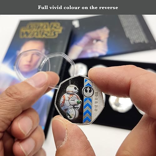 Miniatura 5 de Colección de monedas de Disney - Star Wars Rise of Skywalker Lado de luz oficial 50p en forma de colección de monedas