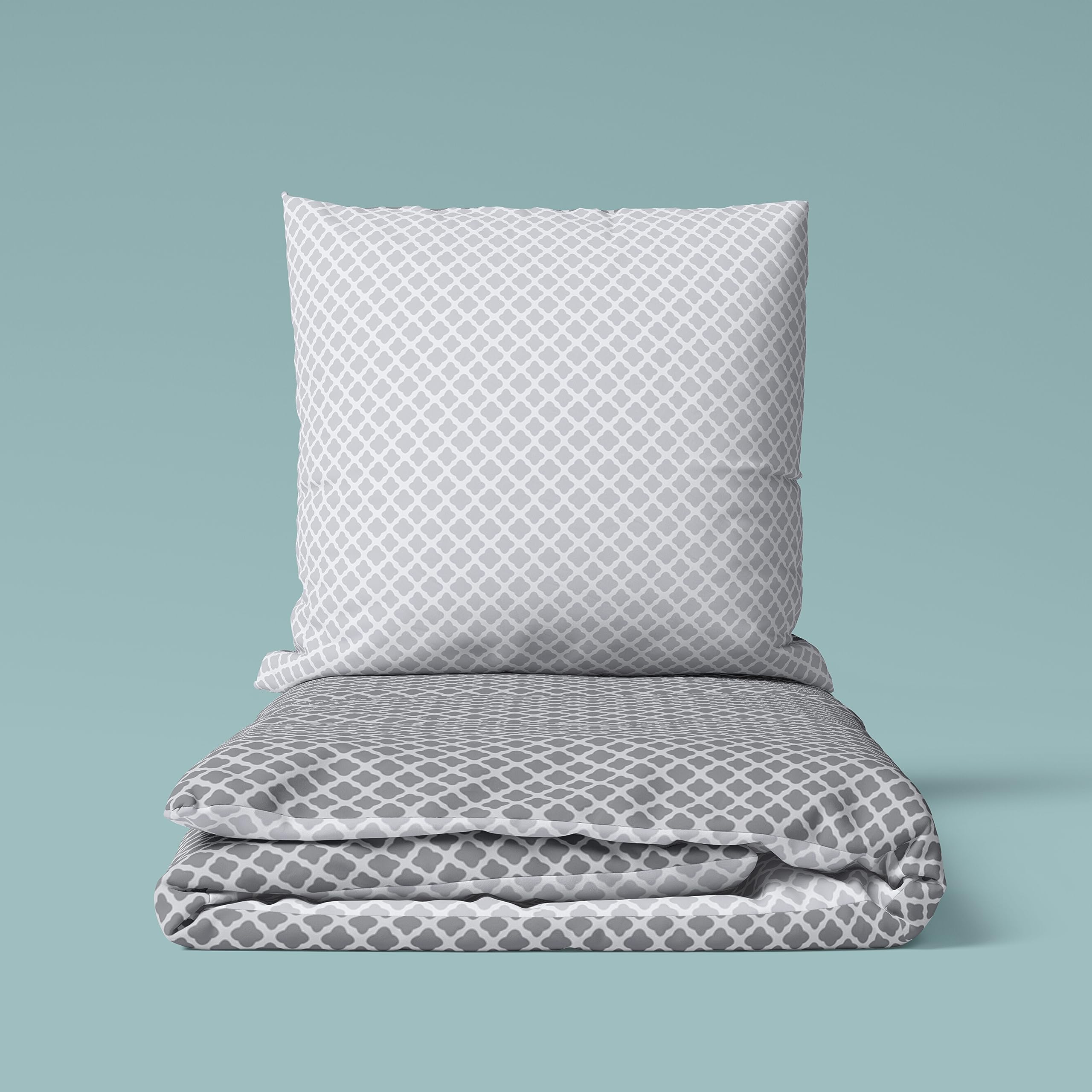 Bettwäsche 155x220, 100% Baumwolle, Öko-Tex, für Allergiker geeignet, mit Reißverschluss, Traumhelden Wende-Bettwäsche Set anthrazit grau, Kissenbezug 80x80 + Bettbezug 155x220, maritim