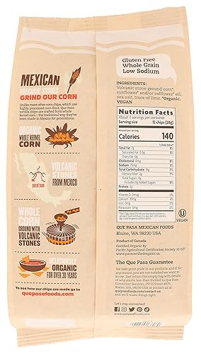 Miniatura 2 de QUE PASA TORTILLA CHIP WHITE ORG 11 OZ