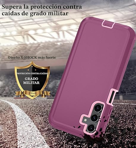 Miniatura 5 de Qinmay Funda para Samsung Galaxy A15 5G con protector de pantalla HD, resistente, a prueba de golpes y caídas, funda de 3 capas para Galaxy A15,