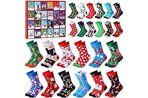 24-Pair Christmas Sock Advent Calendar 2024: The Ultimate Unisex Holiday Countdown!