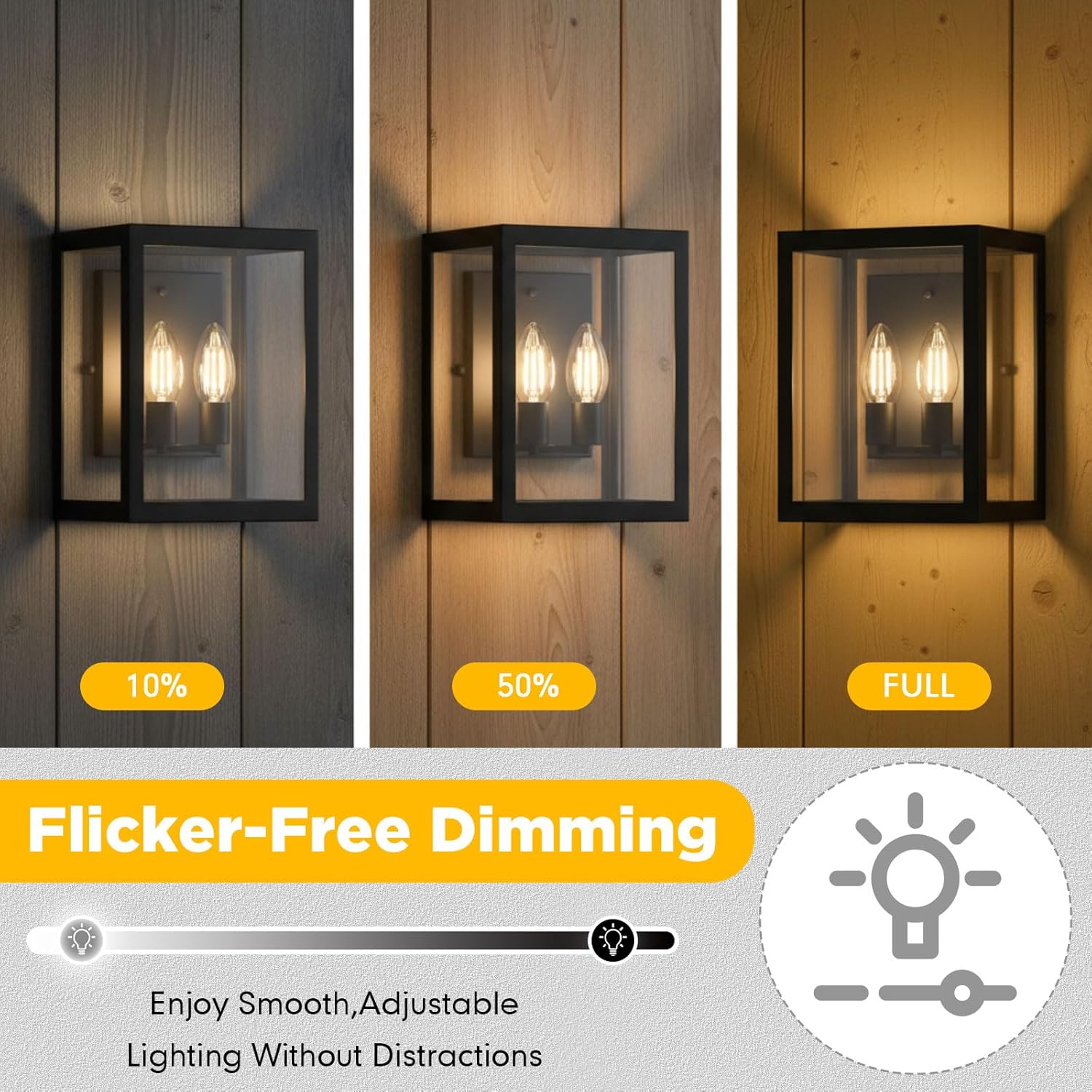 Mudder 30 Pack E12 Candelabra LED Bulbs, 60 Watt Equivalent Dimmable Chandelier Light Bulbs, 6W 600 Lumens 2700K Warm White C35 Clear Candle Base Lightbulb, CRI 90+ for Home, Restaurant & Sconces