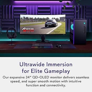 Amazon.com: Alienware 34 240Hz QD-OLED Curved Gaming Monitor