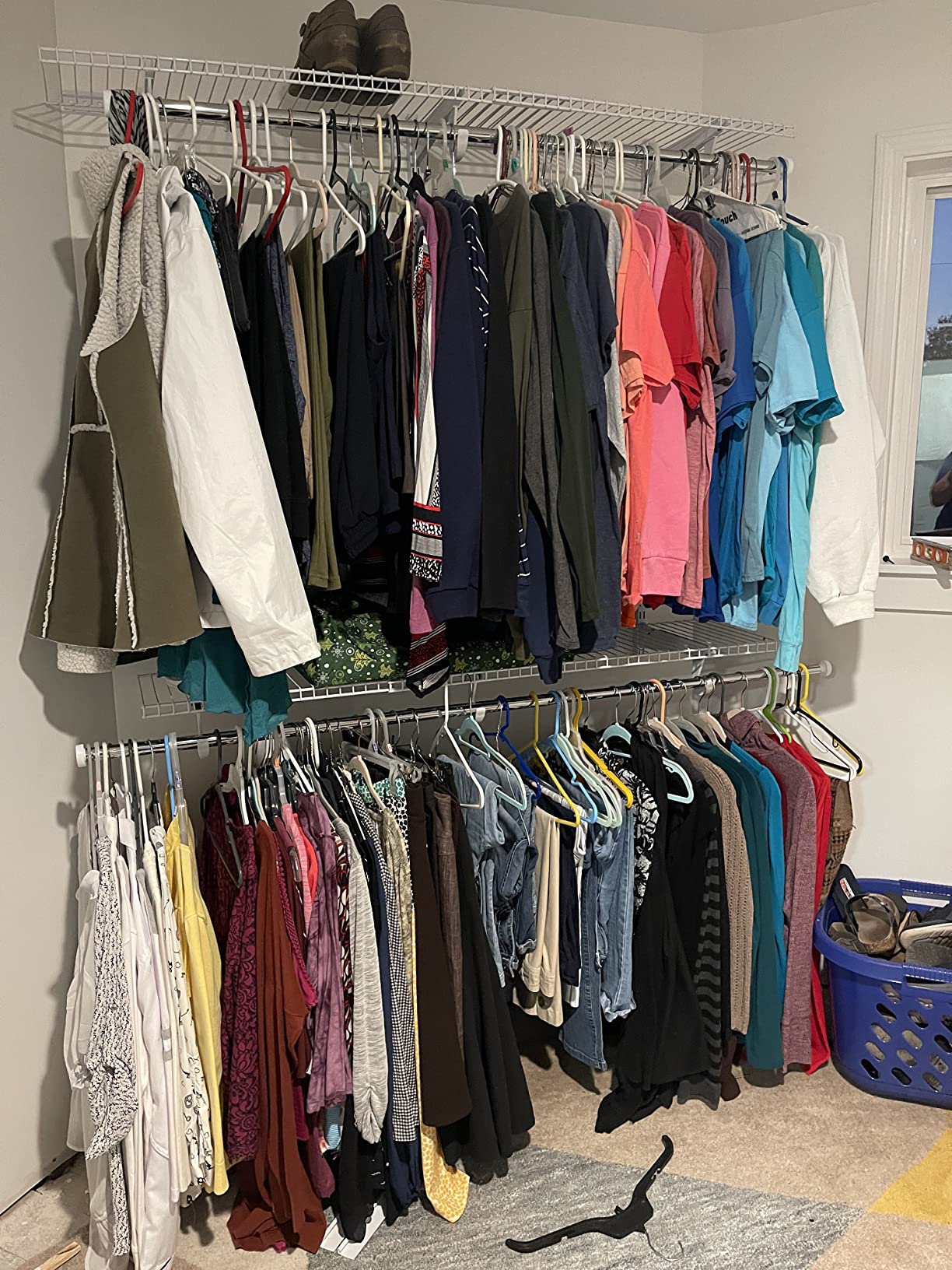 36/mo Finance Rubbermaid FastTrack Closet Kit, White, 610 Ft., Wire