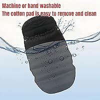 Vista 6 de Saco universal grueso impermeable para cochecito – 3 en 1, saco de dormir para cochecito y almohadilla de algodón con cubierta resistente al viento