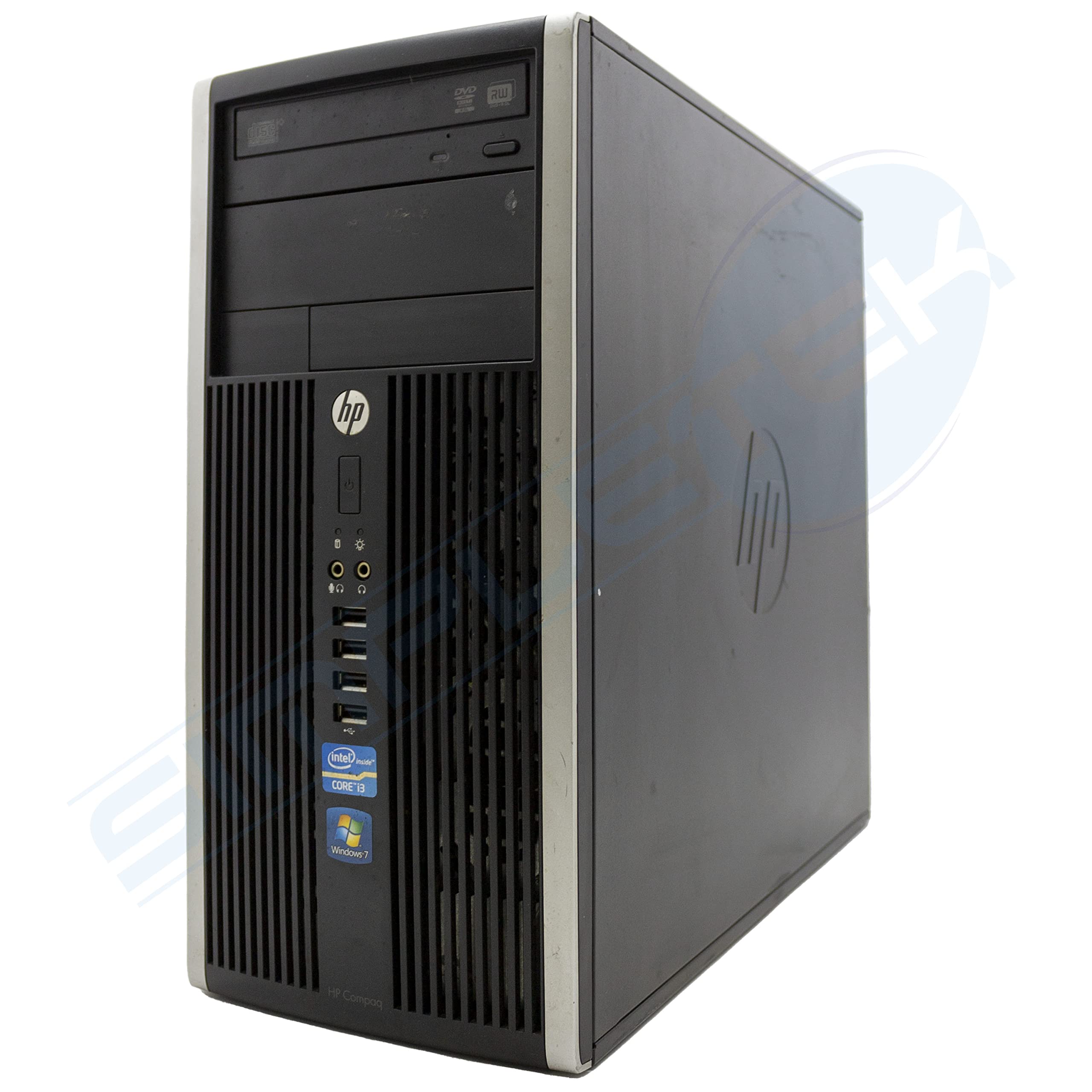 Ordinateur de bureau HP 6200 Pro MT Windows 11 Pro - Core i3 Clock 3,10 GHz - 16 Go RAM SSD 240 Go | Interface serie RS232 COM MCN DVD VGA DisplayPort Ordinateur fixe reconditionne