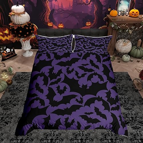 Miniatura 20 de Juego de funda de edredón de tamaño matrimonial, diseño de flores retro, acuarela amarilla, hojas verdes, con 2 fundas de almohada, 3 piezas, 70,