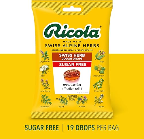 Miniatura 6 de Ricola Berry Medley - Gotas para la garganta, 45 gotas de hierbas originales sin azúcar, 19 unidades
