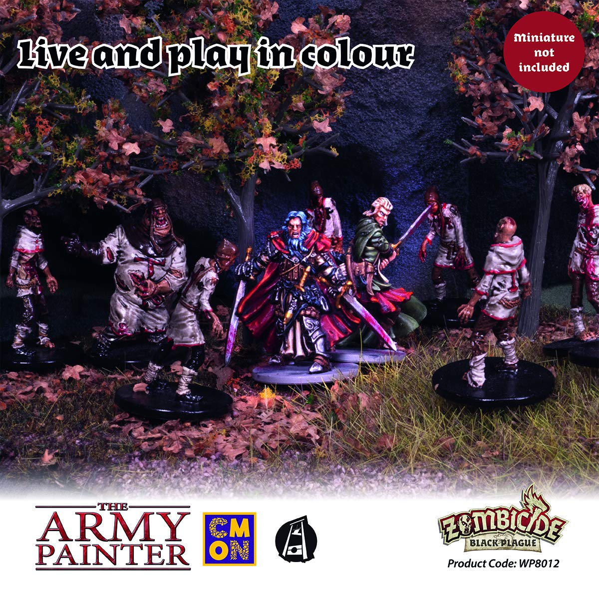 The Army Painter Zombicide: Black Plague Malset | 10 Acrílicos | gratuita pincel | para Cool Mini or Not Zombicide: Black Plague Tabletop, Wargames modelo pintura