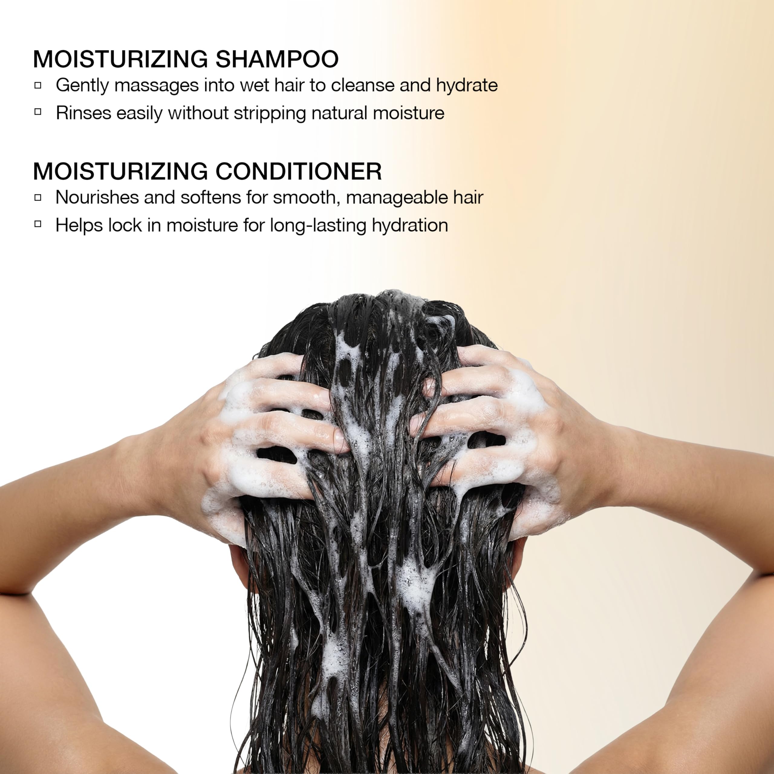 GK HAIR Szampon nawilżający i odżywka, bez siarczanów i parabenów, z olejkiem arganowym, 300 ml