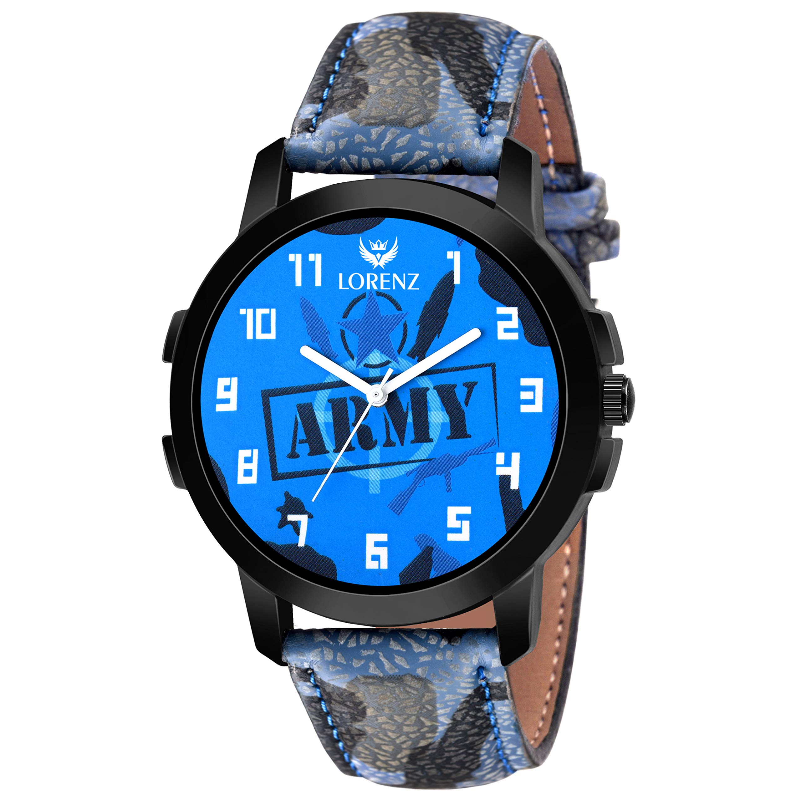 LORENZBlue Army Dial Wrist Watch for Men|Watch for Boys |MK-2068W