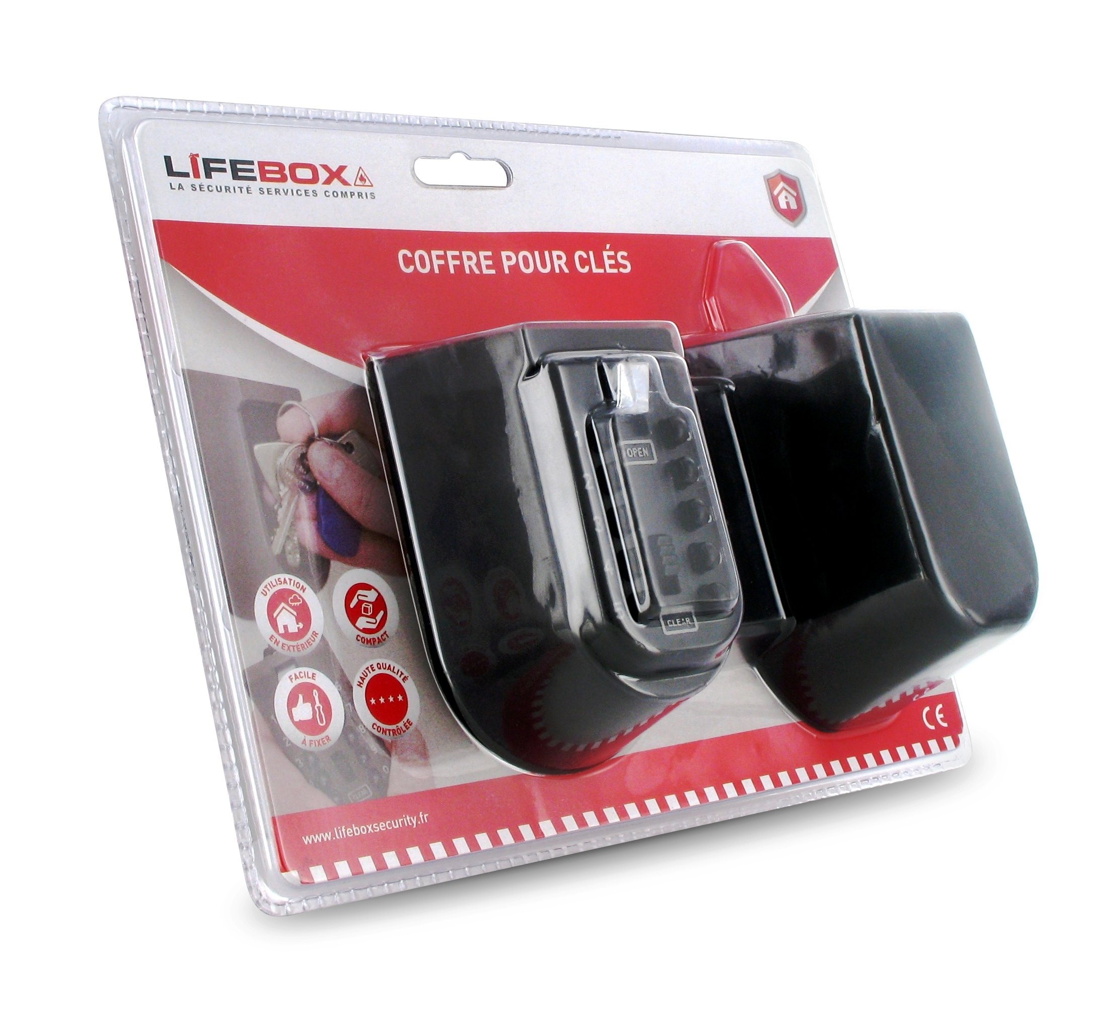 Mini Coffre pour clés en métal mural avec code de sécurité